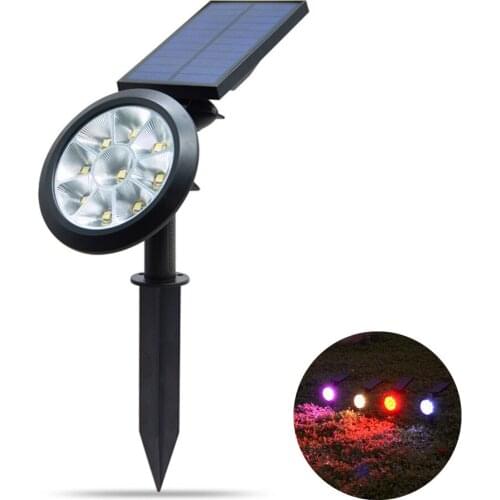 Solar Garden Light Outdoor Solar LED Lawn Lamp Auto Working 7 Colors Changes Solar Lamp For Patio Pathway Spotlight