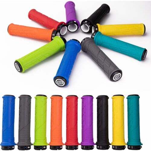 FIFTY-FIFTY MTB Bicycle Grips Custom Rubber Compound Single Lock-on Handlebar Grips Shock Absorbing Soft Mountain Bike Grips