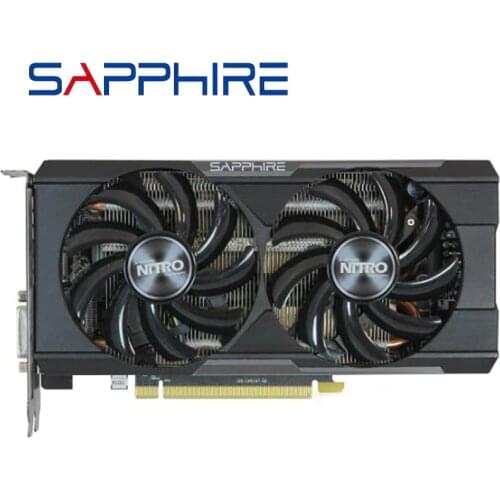 Used SAPPHIRE Graphics Cards R7 R9 370 4GB 256Bit GDDR5 Video Card For AMD AMD R9 370X Series R7 370 4GB DisplayPort PCI-E