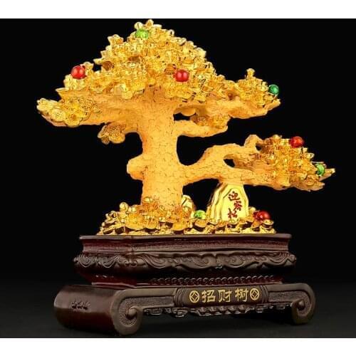 Golden zodiac Animal brings Horse sheep Monkey Chicken and dog ornaments crafts OX Taurus attract money home decoration