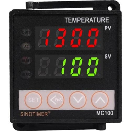 0-10V Analog Output Universal Thermocouple PT100 Input Digital PID Temperature Controller Thermostat For Heat Cool With Alarm