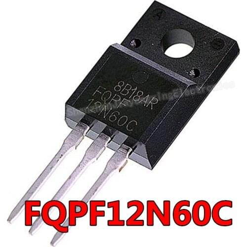 10PCS/LOT FQPF12N60C TO220F FQPF12N60 12N60 12N60C TO-220F New original spot hot sale
