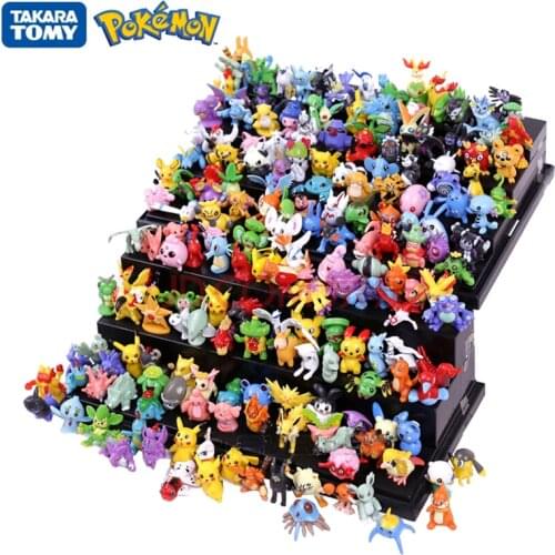 Pokemon 144Pcs Different Styles Pet Anime Figure Dolls 2-3cm Takara Tomy Pocket Monster Mini Figurines Collection Model Kid Gift