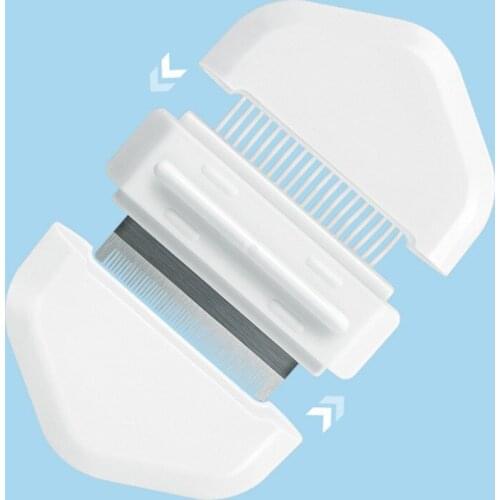 2 In 1 Cat Comb Pet Grooming Hair Remover Brush Supplies for Shedding Grooming Dogs Massage Comb Pet Hair Shedding Tools 3Colors