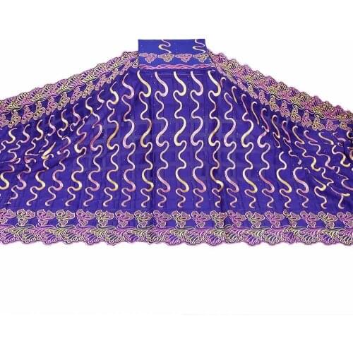 2020 African Lace Fabric Fashion High Quality Embroidered Cotton 7 Yards Swiss Voile Lace Fabric For Wedding Party Dress!WXF7252