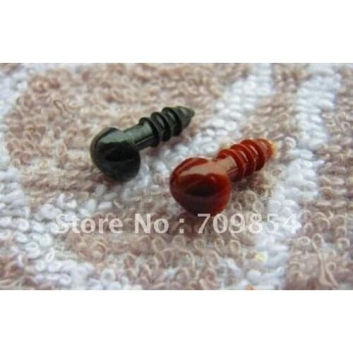 Free shipping!!! 500pcs/lot 9*7mm brown and black animal Triangular PLASTIC NOSES PLUSH BEAR Toy accessories