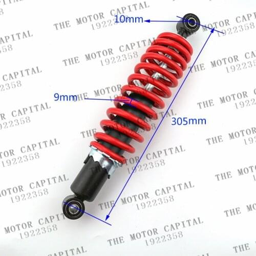 Free shipping modified ATV parts Big Bulls 305mm rear shock absorber Red four wheel ATV motorcycle