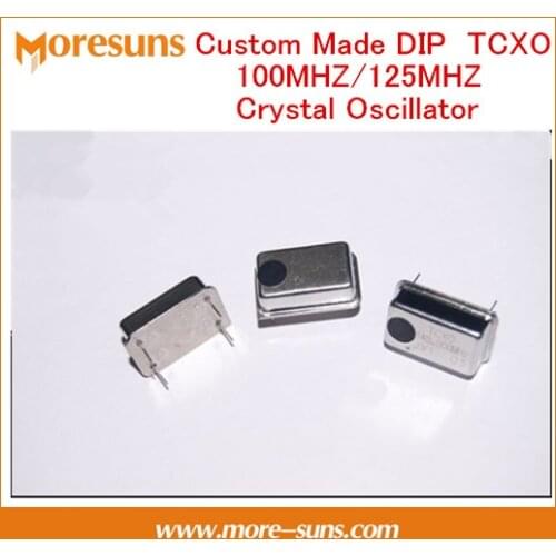 Free Ship High precision square-wave Custom Made DIP TCXO 100MHZ/125MHZ Crystal Oscillator