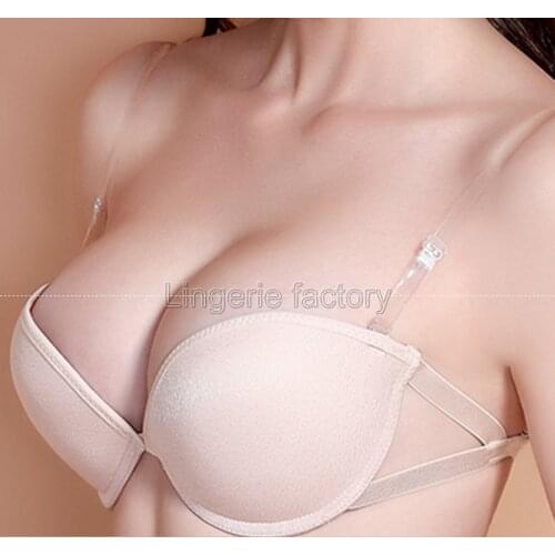 Sexy Lingerie back Brassiere Half Cup Bra Women wedding Invisible Bras Sutian Female Underwear Strapless Push Up Bra