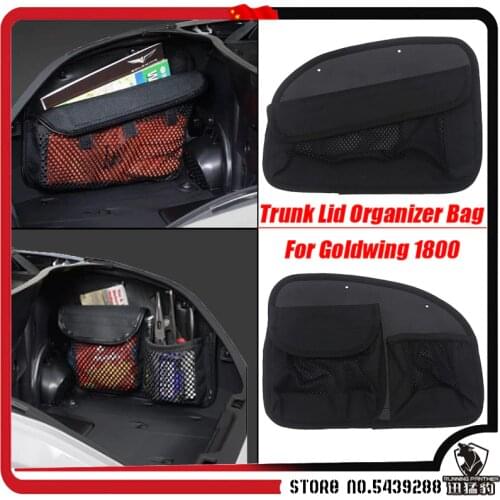 Black For HONDA Gold Wing GoldWing GL1800 GL 1800 2018 2019 2020 Motorcycle Trunk Lid Organizer Bag Tool Bags Case