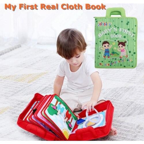 Baby Toys 3D Montessori Books Toys For Babies Educational New Born Cloth Book For Infants Early Learning Intelligence Toy