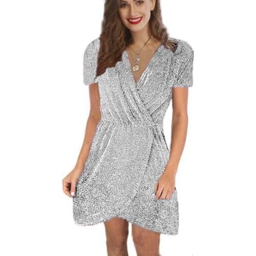 Летние платья с коротким рукавом ECTIC China At AliExpress