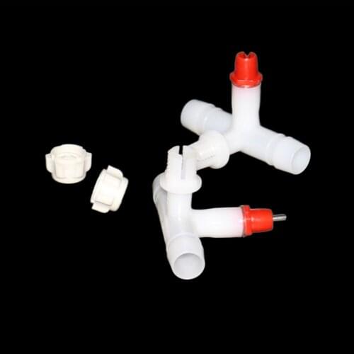 Chicken Quail waterer Nipple 15 mm Chicken drinking nipple Waterer Tee drinking Pigeon Bird drinking fountain 360 Waterer 5 Sets