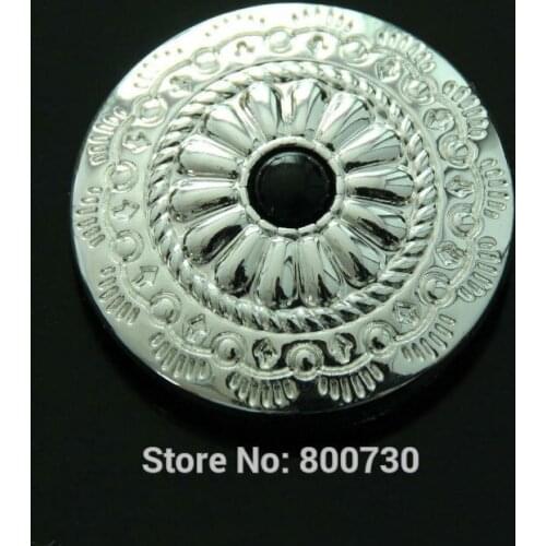 KB306) Wholesale 50pc 1-1/8'' (3.0cm) Turquoise Stone Concho Sterling-Silver Leathercraft