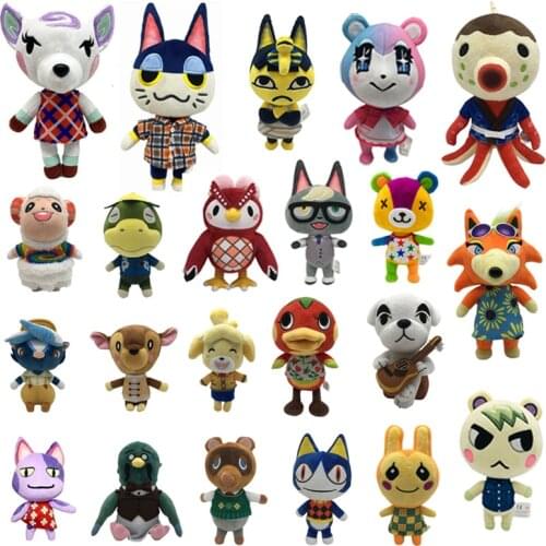 1pcs 20cm Animal Crossing Plush Toy Dolls Cartoon Raymond Zucker Diana Punchy Doll Soft Stuffed Toys for Children Kids Gifts