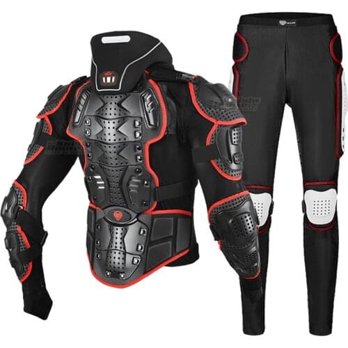 Motorcycle Jacket Men Moto Racing Body Armor Protective Gear Protector Motocross Jacket Pants Suit Motorbike Equipment Clothing