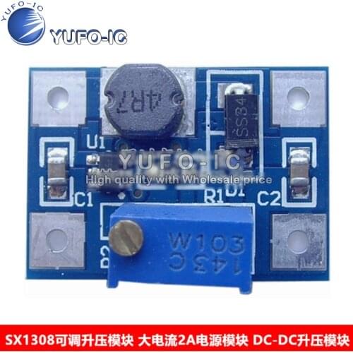 SX1308 module can raise pressure large current DC-DC booster module 2A power supply module