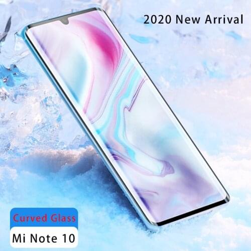 Front Cover Screen Protector for Xiaomi Note 10 CC9 Pro Protective Glass Black Curved Tempered Glass for Xiaomi Mi Note 10 HD