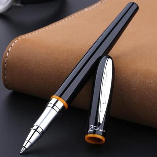 Picasso 907 Black And Silver Yellow/Red Ring International Standard RollerBall Pen Writing Pen students teacher gifts