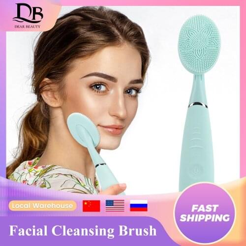 Face Brush Facial Cleansing Brush Electric Beauty Appliances Washing Brush Tools Face Washer Silicone Massage Brush Cosmetology