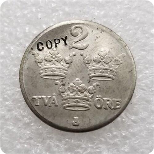 SWEDEN 1920 2 ORE (Iron) COPY commemorative coins-replica coins medal coins collectibles