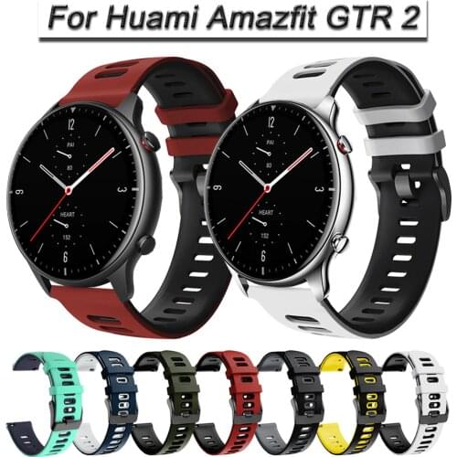 For Huami Amazfit GTR 2 47MM Strap GTR2 Sport Bracelet Silicone Watchband 22 mm Watch Band For Amazfit Stratos 3 2 Pace ремешок