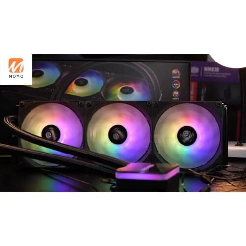 All-in-One ARGB Fan 360mm CPU liquid cooler RGB lighting White RTS