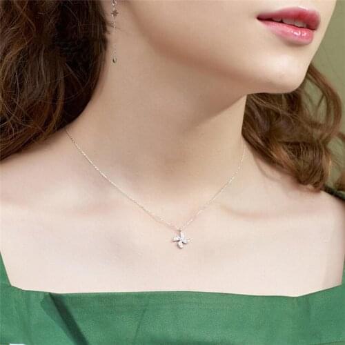 Sole Memory Infant Memory Windmill Cute Art Fresh 925 Sterling Silver Clavicle Chain Female Necklace SNE458
