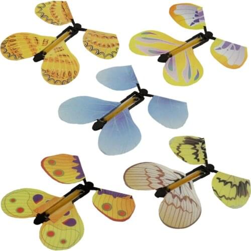 8PCS Magic Flying Butterfly Card Toy Interactive Tricks Props Funny Novelty Prank Joke Surprising Magic Toys For Adult Children