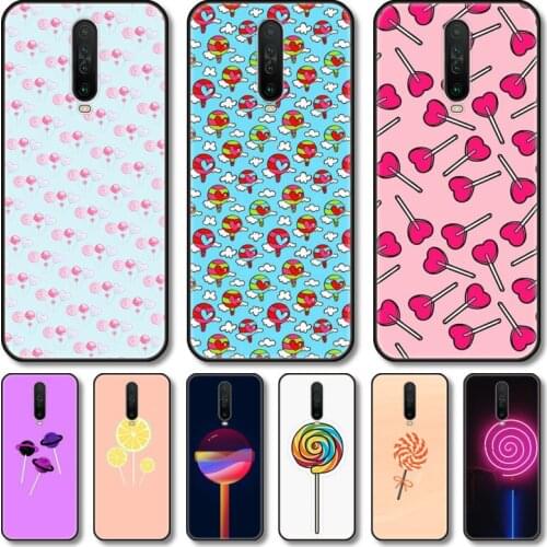 Colorful candy Phone Case For XiaoMi Redmi Note 10S 9S 8 7 6 T Pro Black Cover Silicone Back TPU