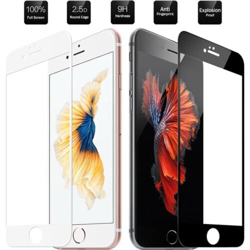 Screen Protector For iPhone 7 8 6plus Tempered Glass On The For iPhone 8 7Plus 8plus 3D Curved Edge Full Cover Protective Film