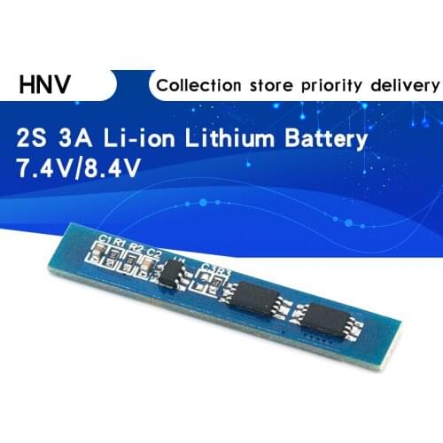 10PCS/LOT 2S 3A Li-ion Lithium Battery 7.4v 8.4V 18650 Charger Protection Board bms pcm for li-ion lipo battery cell pack
