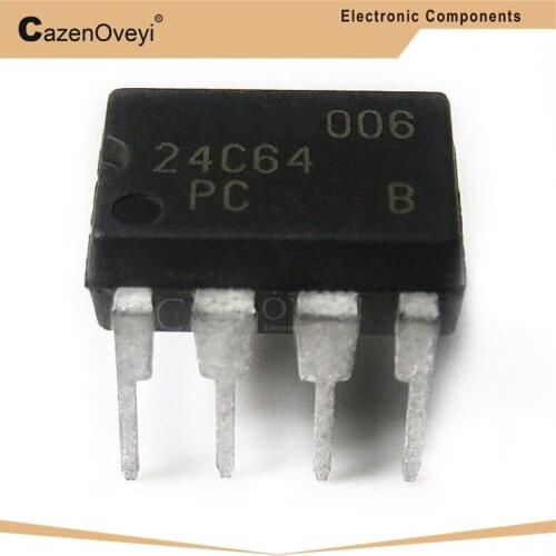 10pcs/lot AT24C64A 24C64A 24C64 AT24N64 DIP-8 In Stock