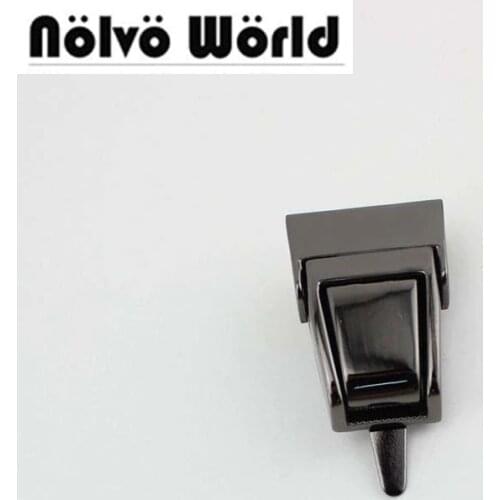 20sets 3 colors 32*27mm High qulity lock woman bag making metal push lock briefcase lock Hardware brush antique brass