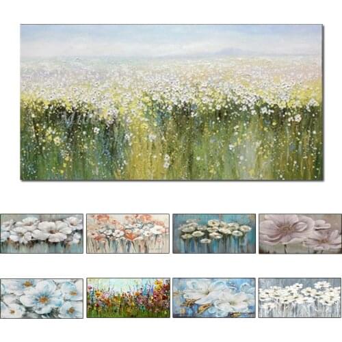 2020 New Arrival Oil Painting on Canvas Handmade knife flower oil Painting Wall Art picture home decoration For Living Room