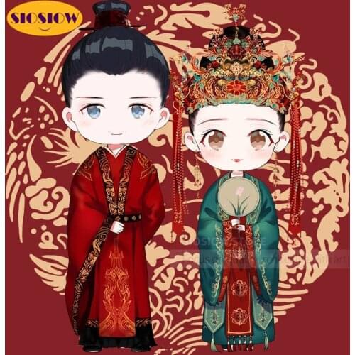 5d Diamond Painting Chinese Cross Stitch Cartoon Girl & Boy Daimond Mosaic Embroidery China Decor Home Wedding Gift Personalized