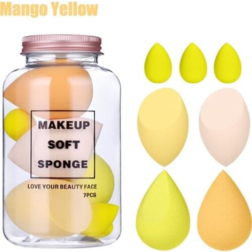 7PC bottled Spongy Beauty Sor Face Foundation Make-up Sponges Cosmetic Blinder Makeup Sponge Set Cover Powder Puff Make Up Tools