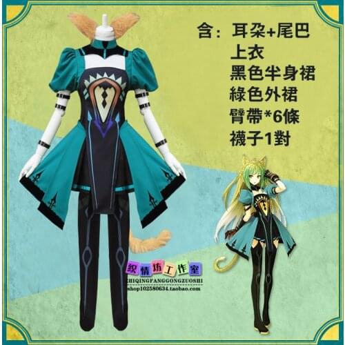 Anime Fate/Apocrypha Cosplay Atalanta Cos Halloween Party Cos Sweet and Lovely Lolita Dress Costume