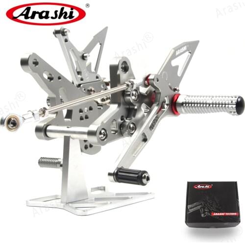 Arashi CNC Adjustable Rearset For KAWASAKI Ninja 400 2018 - 2019 Footrest Rider Foot Pegs Motorbike Z400 / EX400 / ABS