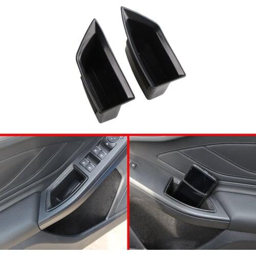 Car Front Storage Box Fit for Ford Focus 2019 ABS Car Door Inside Armrest Storage Boxes Car Styling Accessories 2pcs/Set