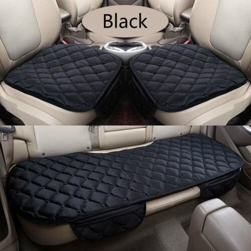 Car Seat Cover Winter Warm Front Rear Velvet Cushion Breathable Protector Mat Pad Auto Accessories Universal Size Anti-Slip