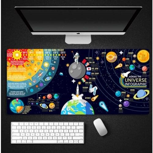 Astronaut Universe Starry Sky Mouse Pads Large Gaming Mousepad Desk Mause Pad Keyboard Mouse Carpet Gaming Accessories for CS GO