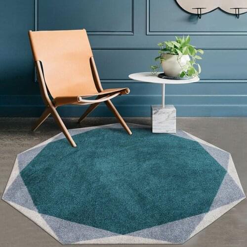 Creative Irregular Round Carpet Livingroom Home Decoration Bedroom Round Rug Computer Chair Floor Mat Kids Play Tent Carpets