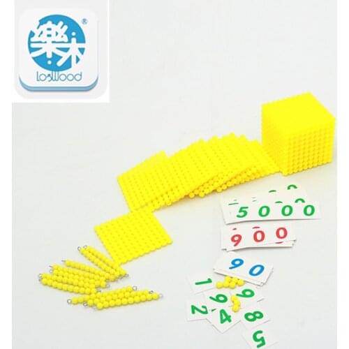 Montessori Kids Toy Baby decimal base Bank Game Set Maths Training for Early Learning Educational Preschool Brinquedos Juguets