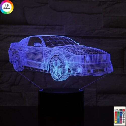 Nighdn 3d Lamp Night Light Creative Car Led Visual Light Birthday Present Kids Toy Home Decor Lights Bedside Lighting