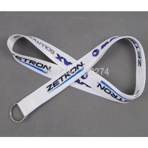 New Custom 3/4" Print Logo Polyester Flat Lanyard,Hook Customized Cheap Business Swivel Metal Hook 20MM Width Print Both Side