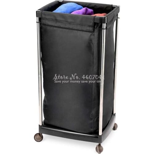 Wheeled Beauty Salon Hairdressing Salon Towel Storage Barrel Hair Salon Barber Shop Towel Cabinet Hotel Gym Dirty Towel Cart