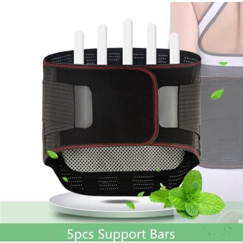 Lumbar Lower Back Brace and Support Belt with 3 Functional Pads For Back Pain Trimming Belly Fat and Slim Waist