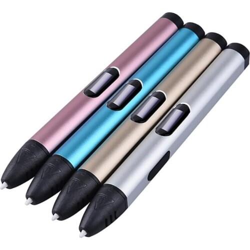 Professional OLED Display 3D Printing Pen USB 3D Drawing Pens with 10M PCL Filament and Bracket Holder Great Gift for Kids