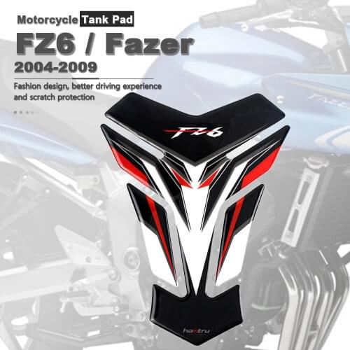 3D Carbon-look Motorcycle Oil Gas Fuel Tank Pad Tankpad Decal Protector Sticker For Yamaha FZ6 FZ6S FZ6N FZ6 Fazer